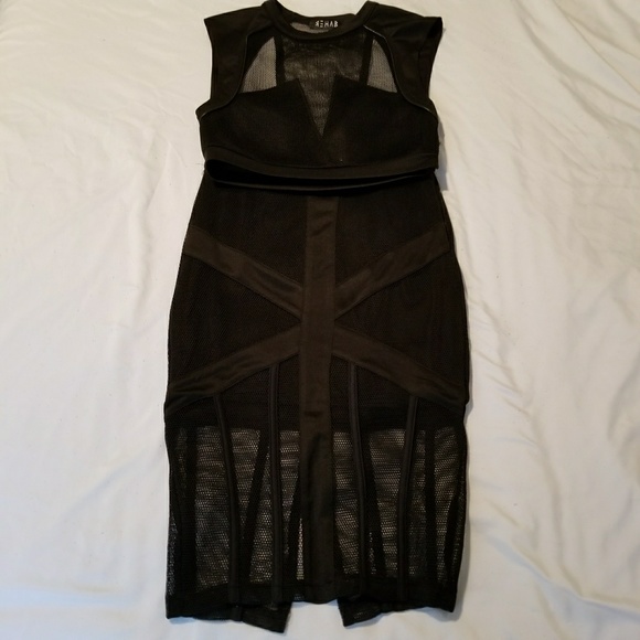 Rehab 2 pc set, Black color, mesh cut out set - Picture 6 of 7